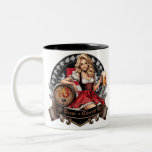18. Geburtstag - Blondes Dirndl sagt Prost Cheers Zweifarbige Tasse<br><div class="desc">Endlich 18 - da hat man drauf gewartet - schönes Dirndl gratuliert zum 18. Geburtstag und sagt Prost - Cheers. Volle Maß natürlich in der Hand,  es darf gefeiert werden. Auch schön auf Kleidung zur Erinnerung. Siehe auch meine Kollektion: Geburtstag - Sprüche - Anlässe) für andere Designs.</div>