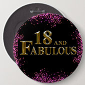 18. Geburtstag Button (Vorne & Hinten)