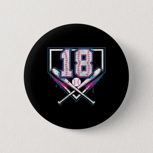 18. Geburtstag Bysebyll Haus Eis Sprinkle Button (Vorderseite)