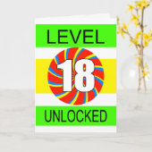 18. Geburtstag Computer Gamer Karte (Gelbe Blume)