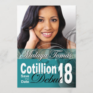 18. Geburtstag Cotillion Debut Save the Date Foto