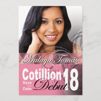 18. Geburtstag Cotillion Debut Save the Date Foto