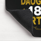 18. Geburtstag der Tochter herzlichen Glückwunsch Mousepad (Ecke)