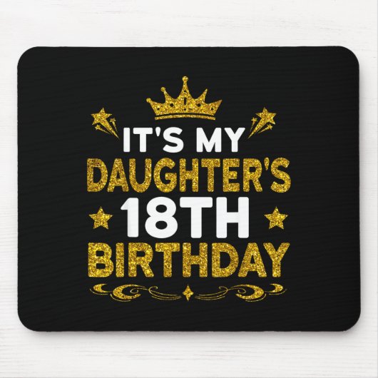 18. Geburtstag der Tochter herzlichen Glückwunsch Mousepad (Vorne)
