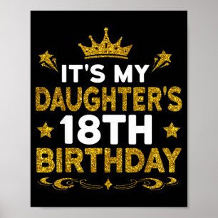 18. Geburtstag der Tochter herzlichen Glückwunsch Poster