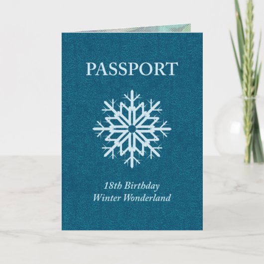 18. Geburtstag des Wintermärchenland-Passes Einladung (Vorderseite)