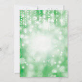 18. Geburtstag Einladung Grüner Glitzer (Rückseite)