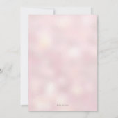 18. Geburtstag Einladung Rosa und Gold (Rückseite)