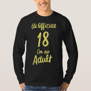 18 Geburtstag endlich Spaß 18 Jahre alte Teen Girl T-Shirt