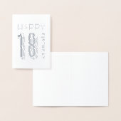 18 Geburtstag Folienkarte (Anzeige)