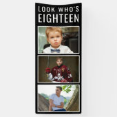 18. Geburtstag Foto Banner (Vertikal)