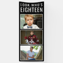 18. Geburtstag Foto Banner
