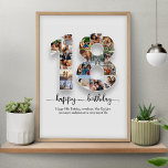 18. Geburtstag Foto Collage Poster<br><div class="desc">Feiern Sie mit einem personalisierten Foto-Collage Poster 18. Showcase besondere Erinnerungen und kreieren ein herzliches Geschenk,  das die Reise ins Erwachsenenalter erfasst - ideal für Söhne,  Töchter und beste Freunde.</div>