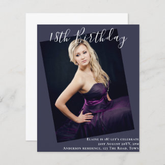 18. Geburtstag FOTO Einladung zur Ankündigung