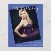 18. Geburtstag FOTO Einladung zur Ankündigung (Vorderseite)