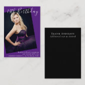 18. Geburtstag FOTO Einladung zur Ankündigung (Vorne/Hinten)