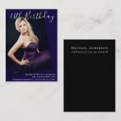 18. Geburtstag FOTO Einladung zur Ankündigung (Vorne/Hinten)