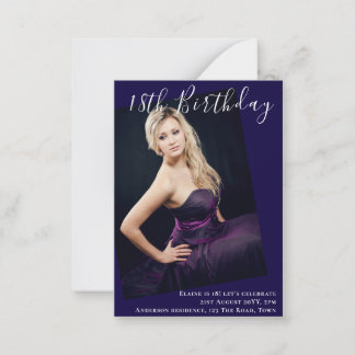 18. Geburtstag FOTO Einladung zur Ankündigung