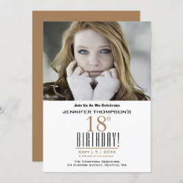 18. Geburtstag - Foto Party Einladung