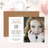 18. Geburtstag - Foto Party Einladung