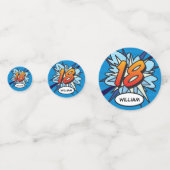 18 Geburtstag Fun Retro Comic Book Konfetti (Vorderseiten)