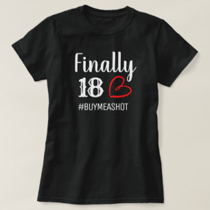 18. Geburtstag für Mädchen, rosa grün Schwarz,  T-Shirt