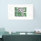 18. Geburtstag Fußball Vintage Banner (Messeveranstaltung)