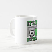 18. Geburtstag Fußball Vintage Kaffeetasse (Vorderseite Links)