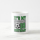 18. Geburtstag Fußball Vintage Kaffeetasse (Mittel)