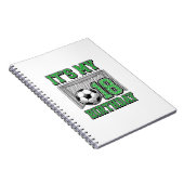 18. Geburtstag Fußball Vintage Notizblock (Rechte Seite)