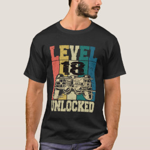 18. Geburtstag Gamer Gaming Gamer 18 Jahre Level 1 T-Shirt