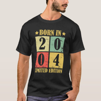 18. Geburtstag Geboren im Jahr 2004 Limited Editio T-Shirt