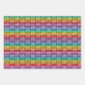 18. Geburtstag Geschenkpapier Set (Vorderseite)