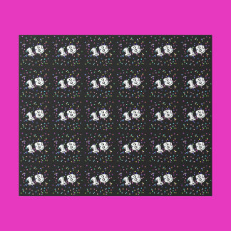 18. Geburtstag Geschenkpapier Wrap Wrapping Papier