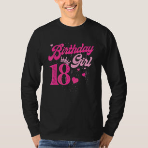 18. Geburtstag Girl Crown 18 Jahre alt Tag T-Shirt