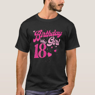 18. Geburtstag Girl Crown 18 Jahre alt Tag T-Shirt