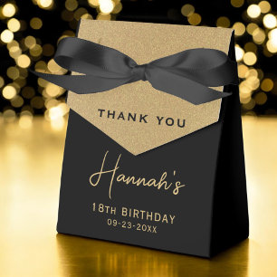 18. Geburtstag Gold Foil Monogram Script Vielen Da Geschenkschachtel