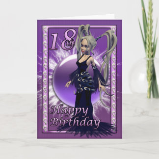 18. Geburtstag Gothic Doll, Happy Birthday 18 Karte