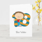 18. Geburtstag - Grußkarte - Junge Karte (Gelbe Blume)