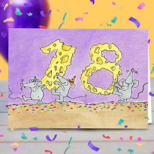 18. GEBURTSTAG Grußkarte von Nicole Janes Karte