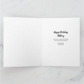 18. Geburtstag Leopard Print Gold Balloons Foto Karte (Innenseite)