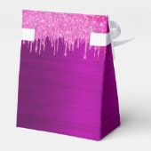 18. Geburtstag lila Glitzer funkeln vielen Dank Geschenkschachtel (Rückseite)