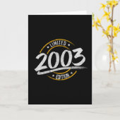 18. Geburtstag Limited Edition 2003 Karte (Gelbe Blume)