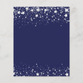 18. Geburtstag Marine blau Silber Einladung Budget Flyer (Hinten)