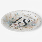 18. Geburtstag Pappteller (Schrägansicht)