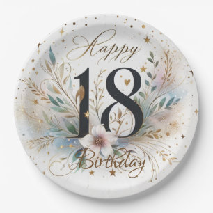 18. Geburtstag Pappteller