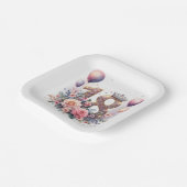 18. Geburtstag Pappteller (Gewinkelt)