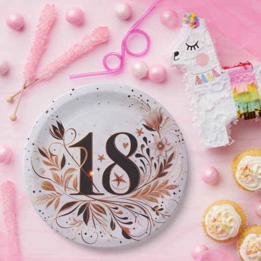 18. Geburtstag Pappteller (Party)