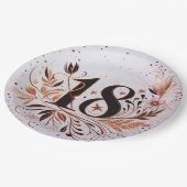 18. Geburtstag Pappteller (Schrägansicht)