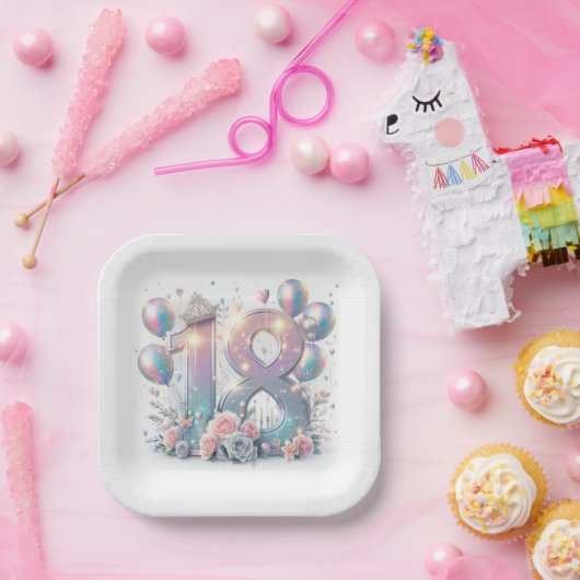 18. Geburtstag Pappteller (Party)